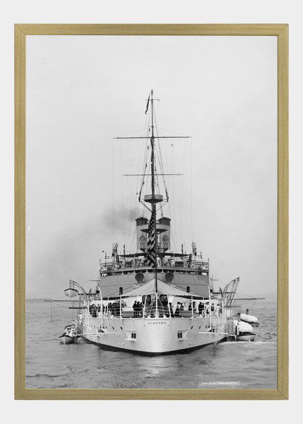 BATTLE SHIP U.S.S. ALABAMA, STERN