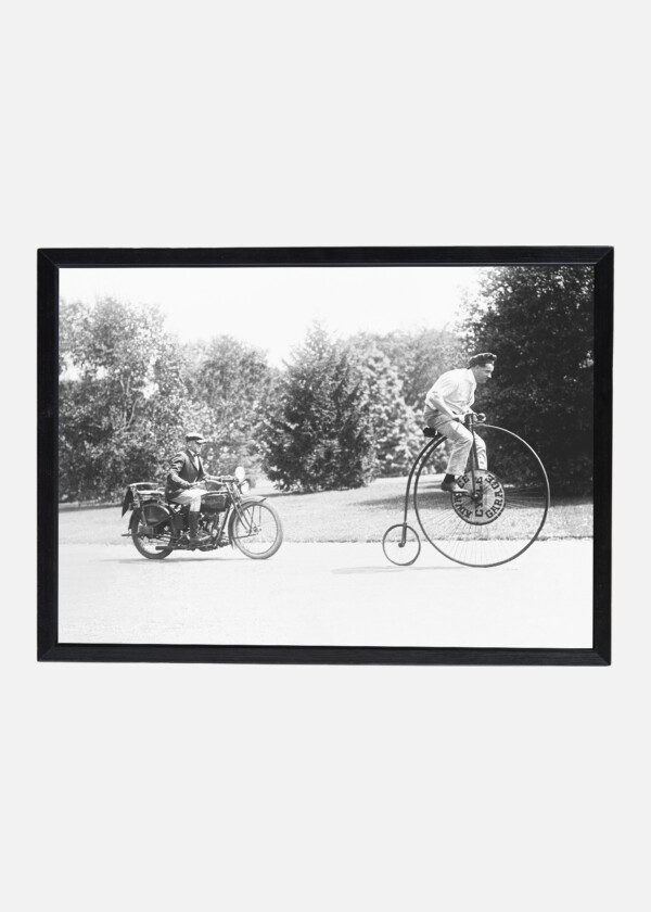 MOTORCYCLE AND BICYCLE