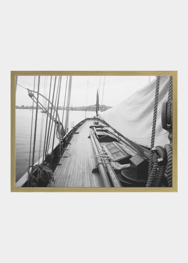 THE DECK OF YACHT GALATEA 1886