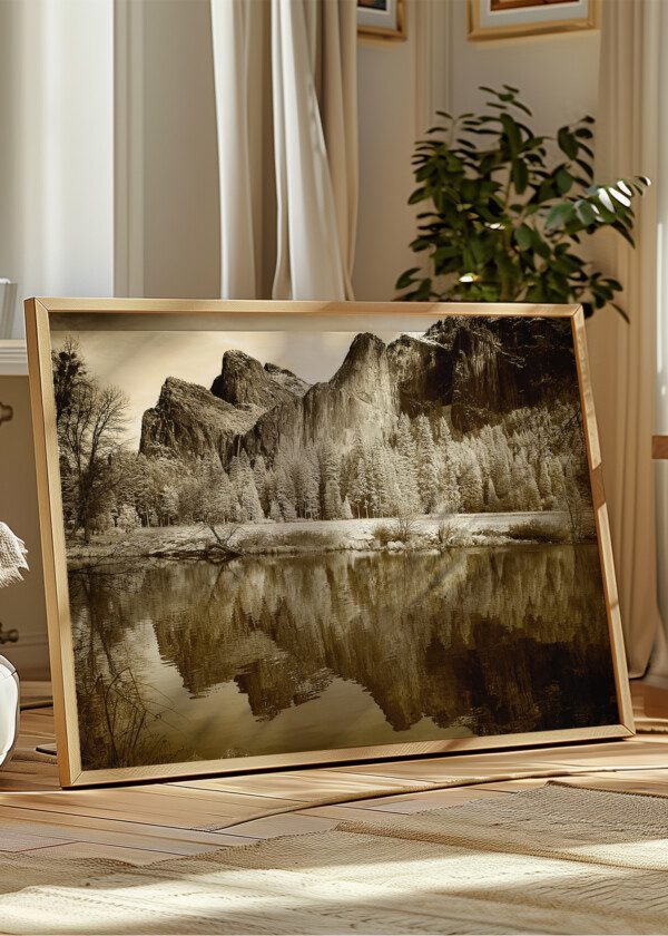 MOUNTAINS AND LAKE