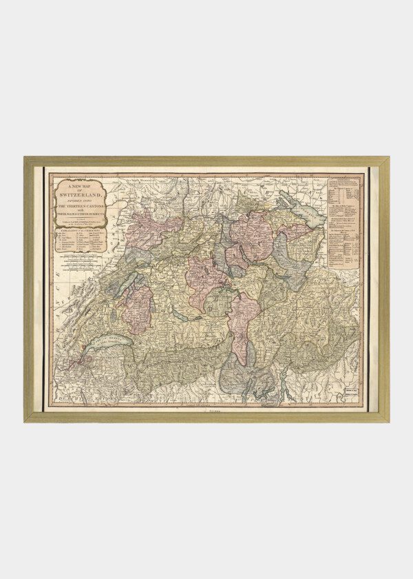 MAP OF SWITZERLAND