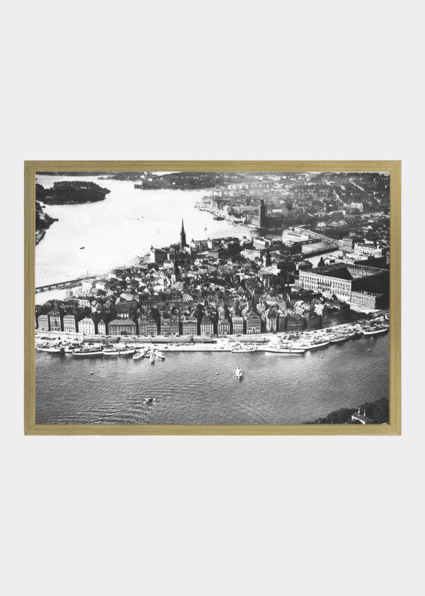 AERIAL VIEW OLD TOWN, STOCKHOLM