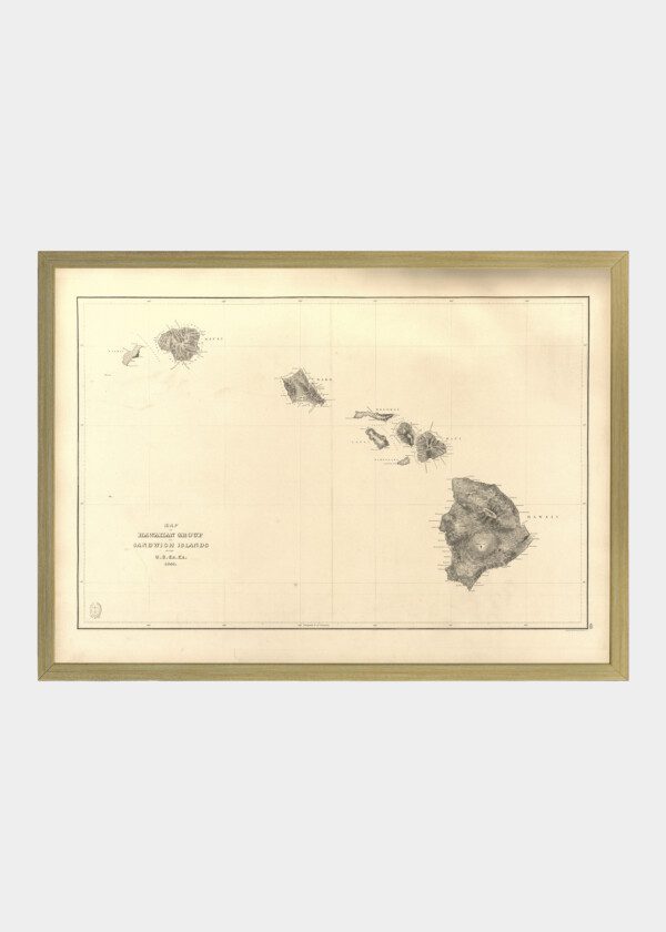MAP HAWAII 1841