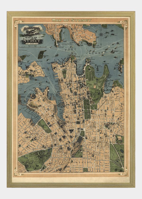 MAP SIDNEY 1922