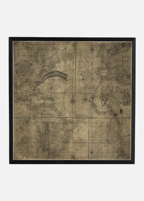 MAP EUROPE, AFRICA AND AMERICA