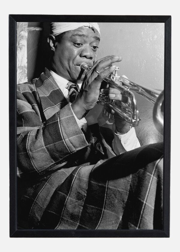 PORTRAIT OF LOUIS ARMSTRONG, AQUARIUM, NEW YORK, N.Y., CA. JULY 1946