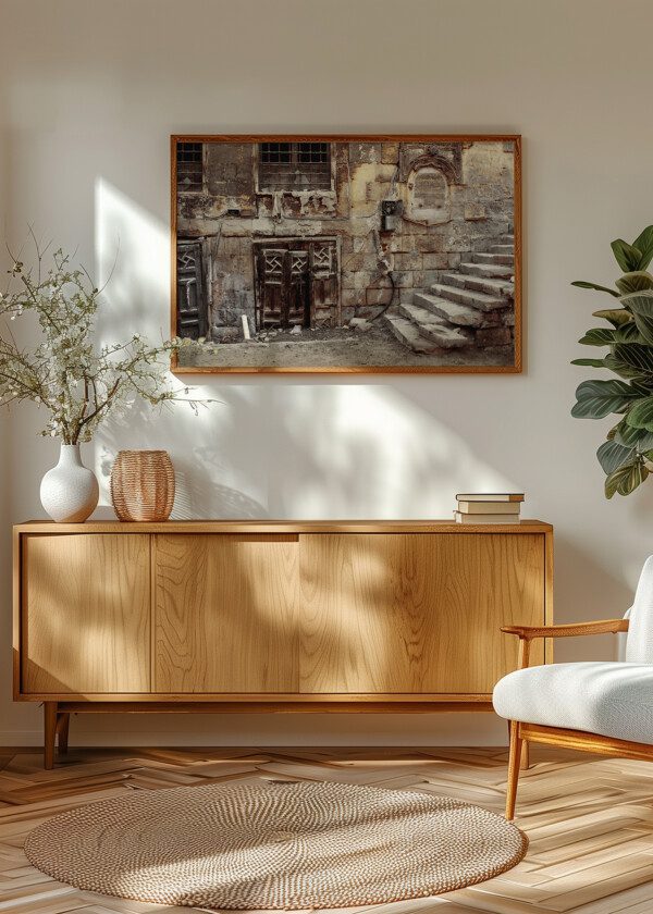 HOUSE WALL AND STAIRS