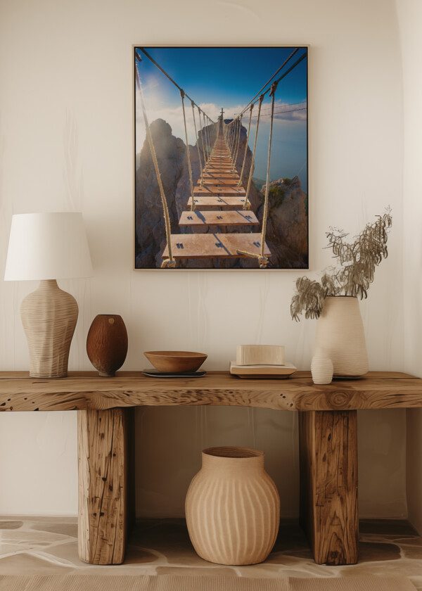 SUSPENSION BRIDGE OVER DIPS