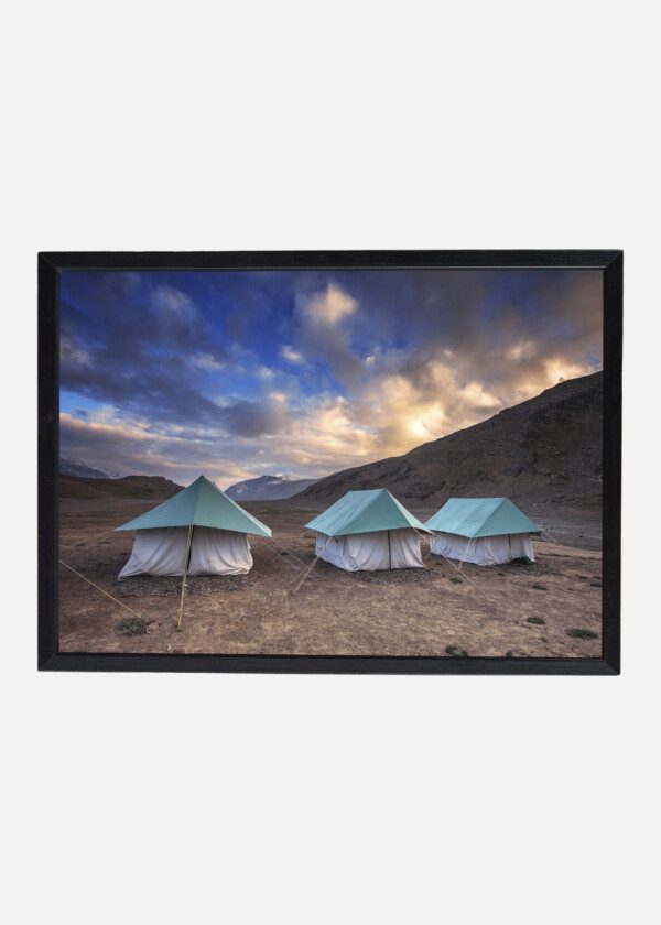 THREE TENTS IN DESERT LAND