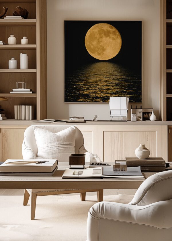 MOON GLITTERS IN THE LAKE