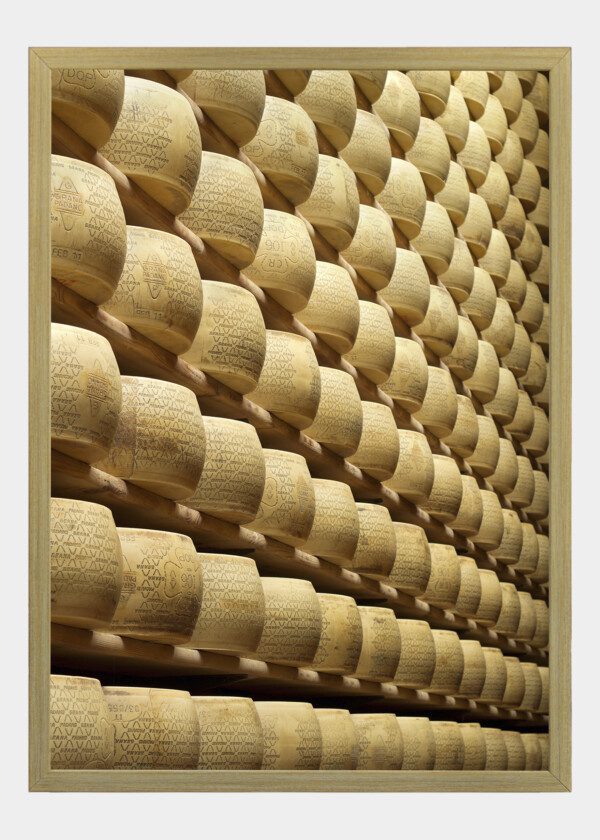 CHEESES IN STORAGE SHELVES