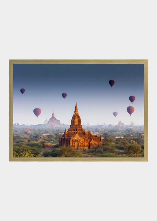 HOT AIR BALLOONS OVER ASIAN TEMPLES