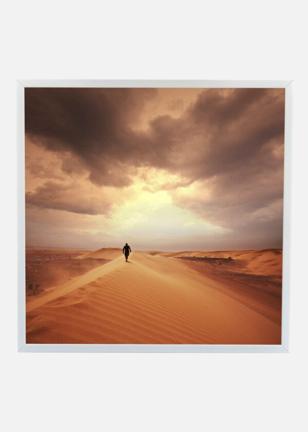 HIKER IN THE DESERT