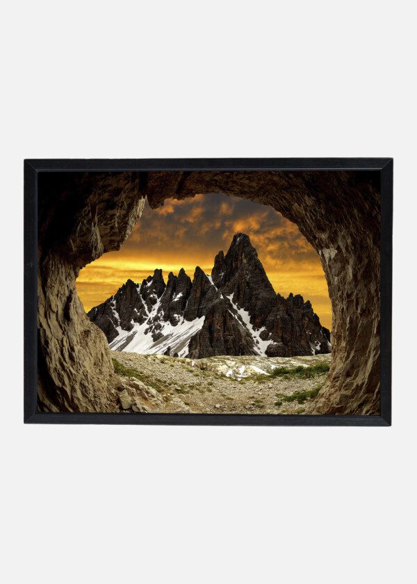 VIEW THROUGH CAVE OPENING