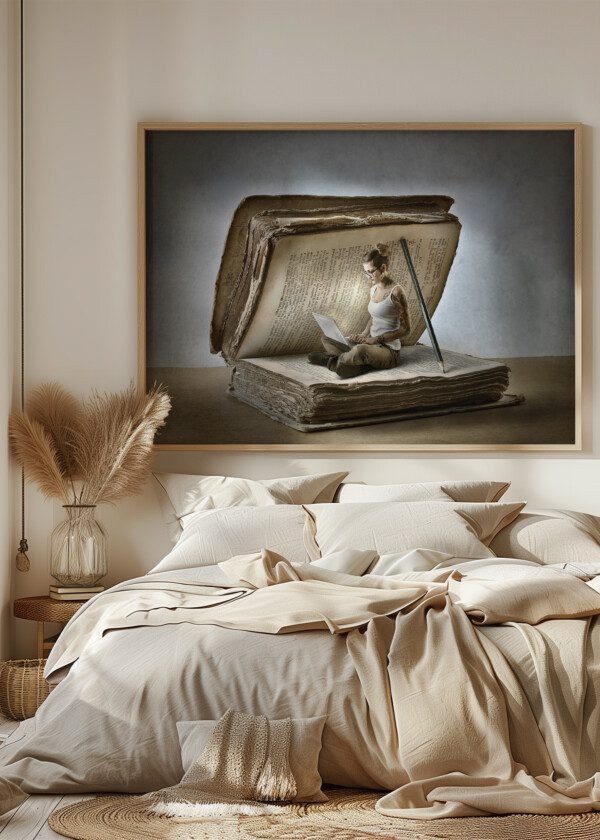 LADY IN BOOK