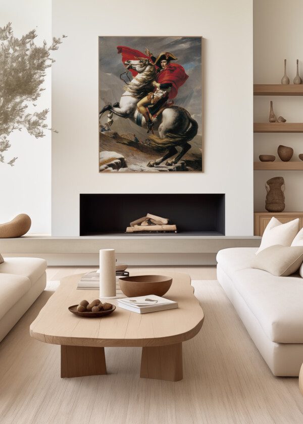 PAINTING. NAPOLEON ON HORSEBACK