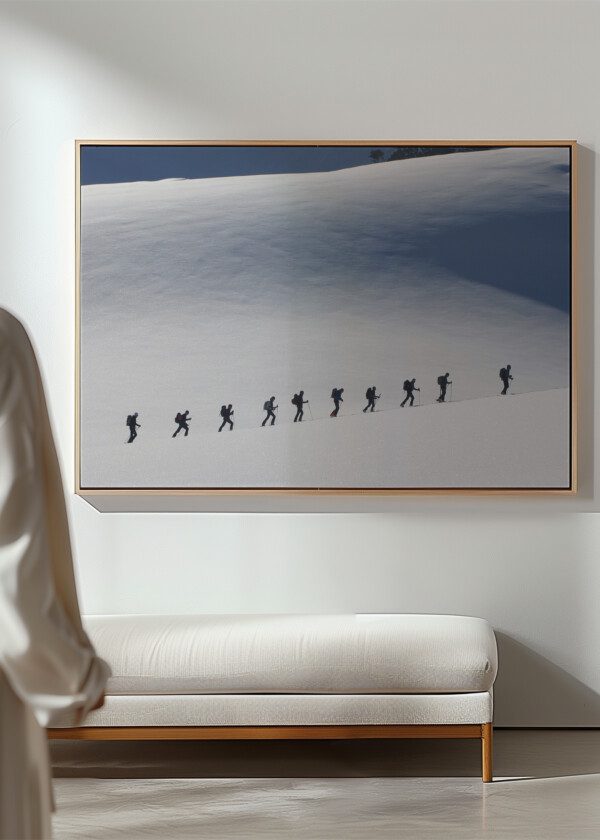 ON A SKI TRIP IN THE MOUNTAINS
