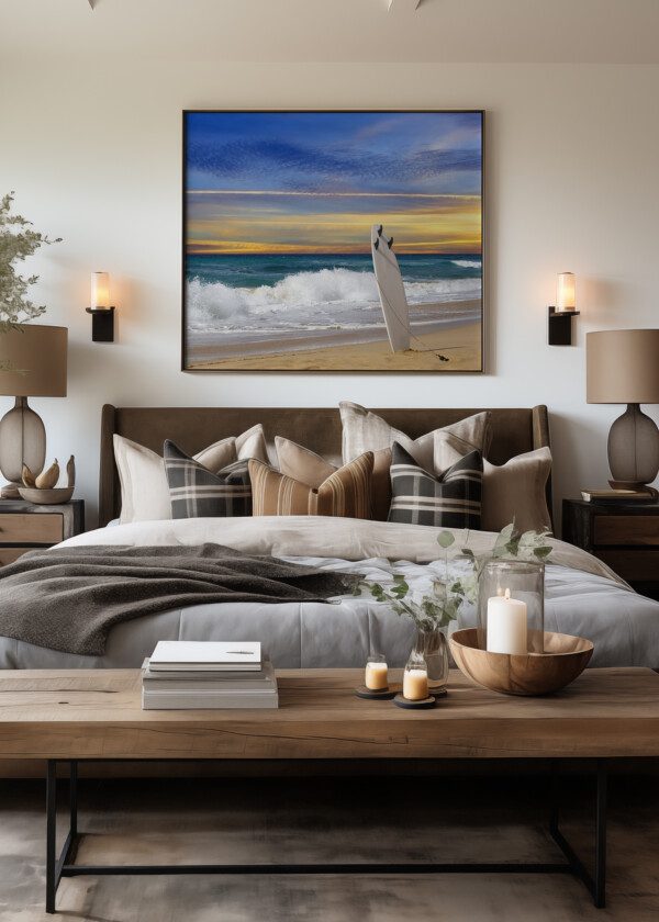 SURFBOARD ON THE BEACH