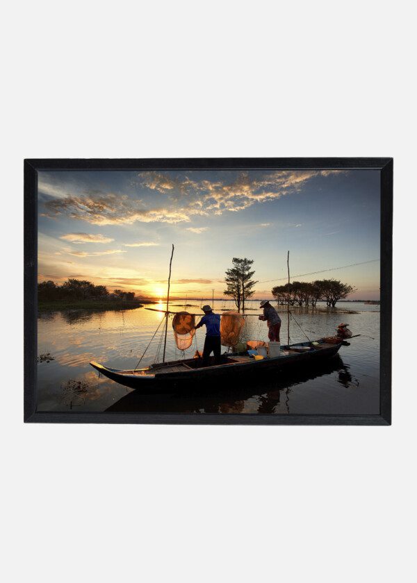 FISHERMAN IN BOAT