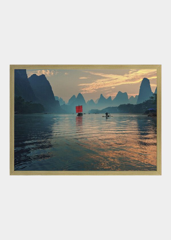 MOUNTAINS AND LAKE