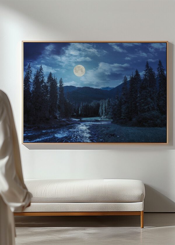 FULL MOON IN THE MOUNTAINS