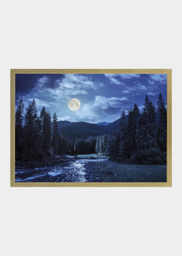 FULL MOON IN THE MOUNTAINS