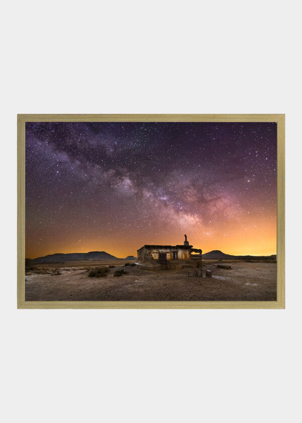 OLD SHED UNDER STARRY SKY