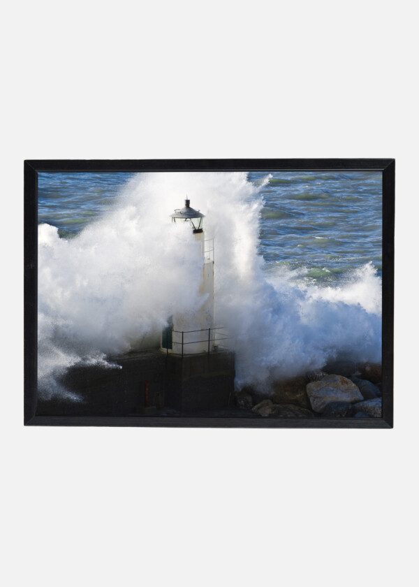 LIGHTHOUSE AND BIG WAVE