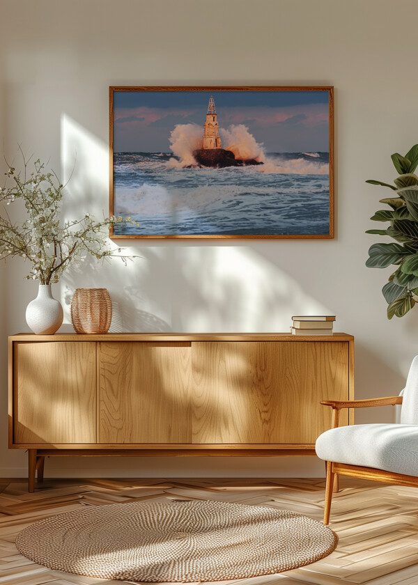 LIGHTHOUSE AND WAVES