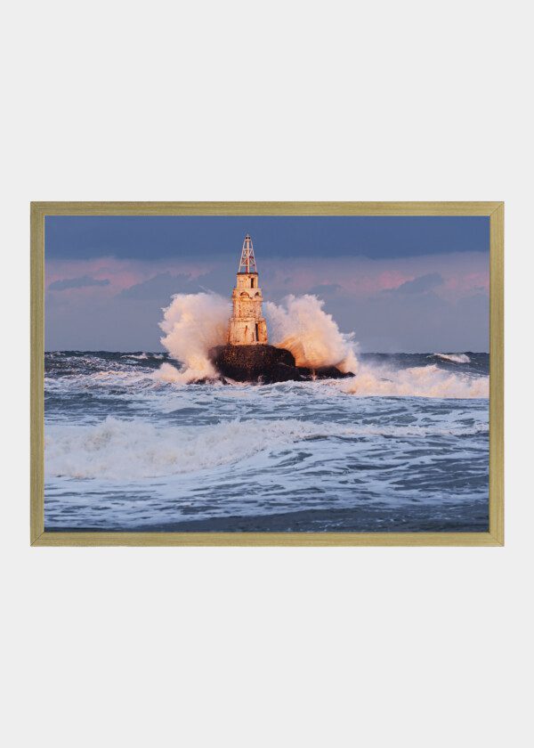 LIGHTHOUSE AND WAVES