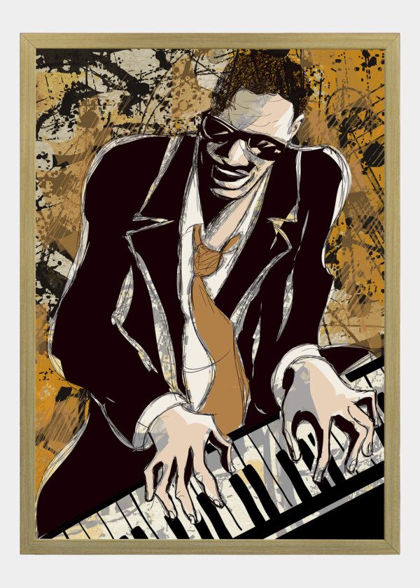 ILLUSTRATION JAZZ PIANIST