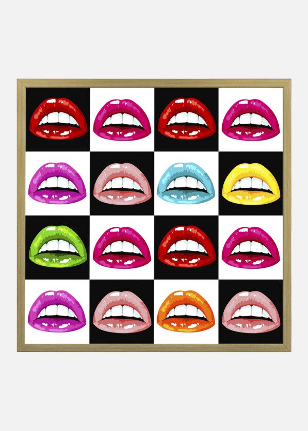 16 MOUTHS IN DIFFERENT COLORS