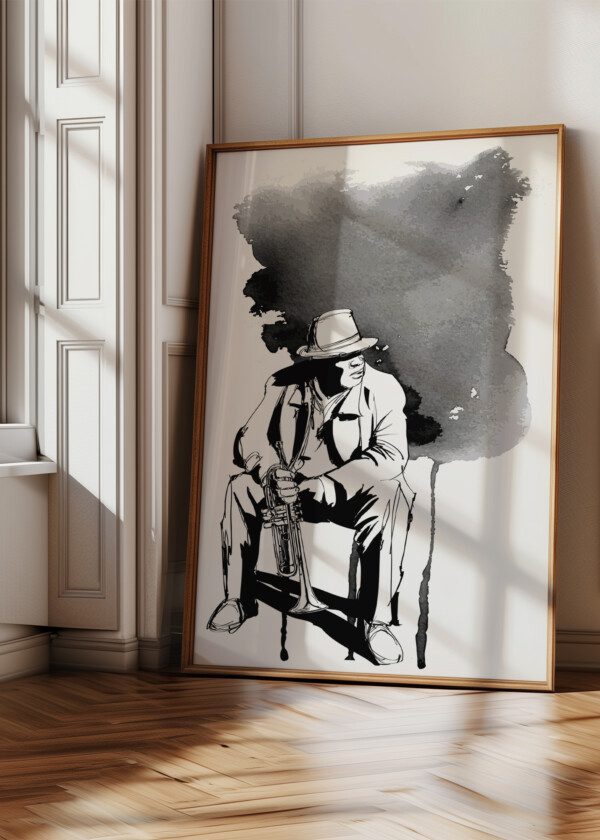 ILLUSTRATION TRUMPET PLAYER