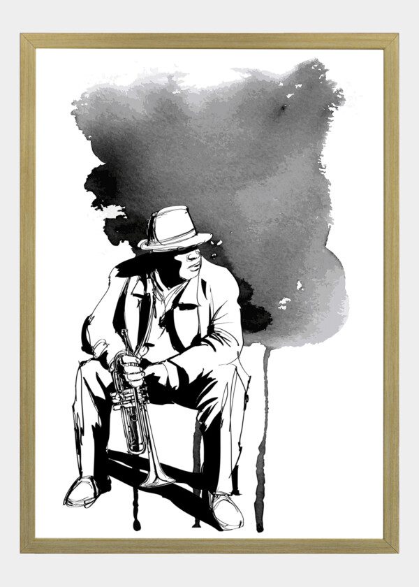 ILLUSTRATION TRUMPET PLAYER