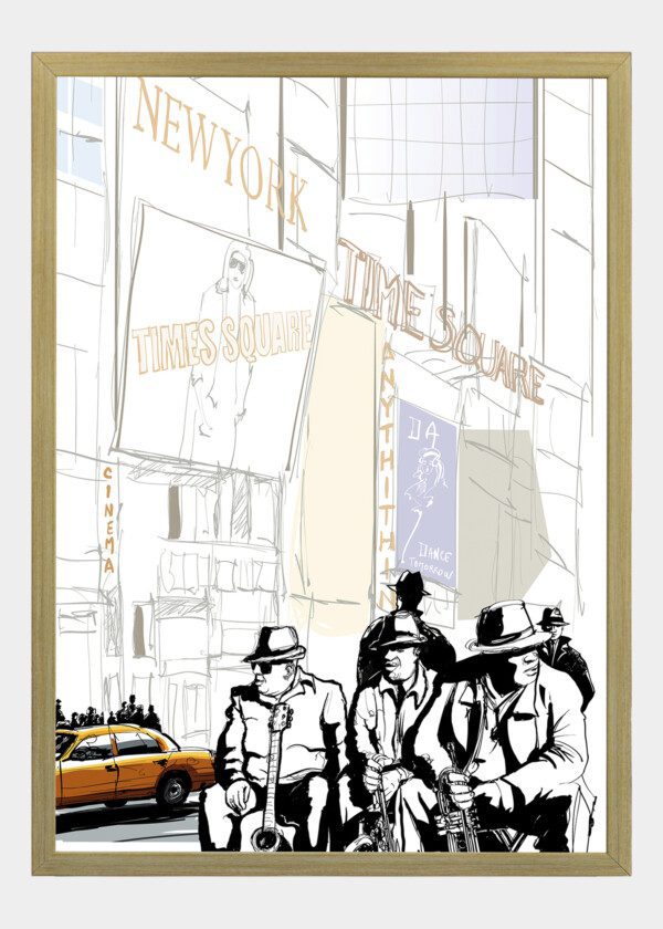 ILLUSTRATION. STREET MUSICIAN