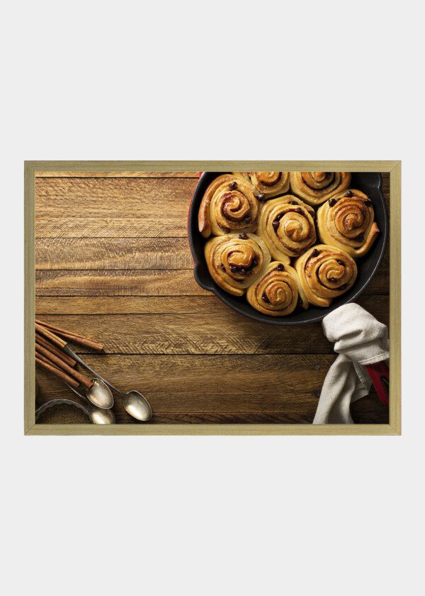 CINNAMON BUNS WITH CHOCOLATE CHIPS BAKED