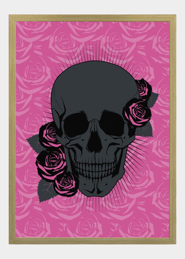 ILLUSTRATION. BLACK SKULL