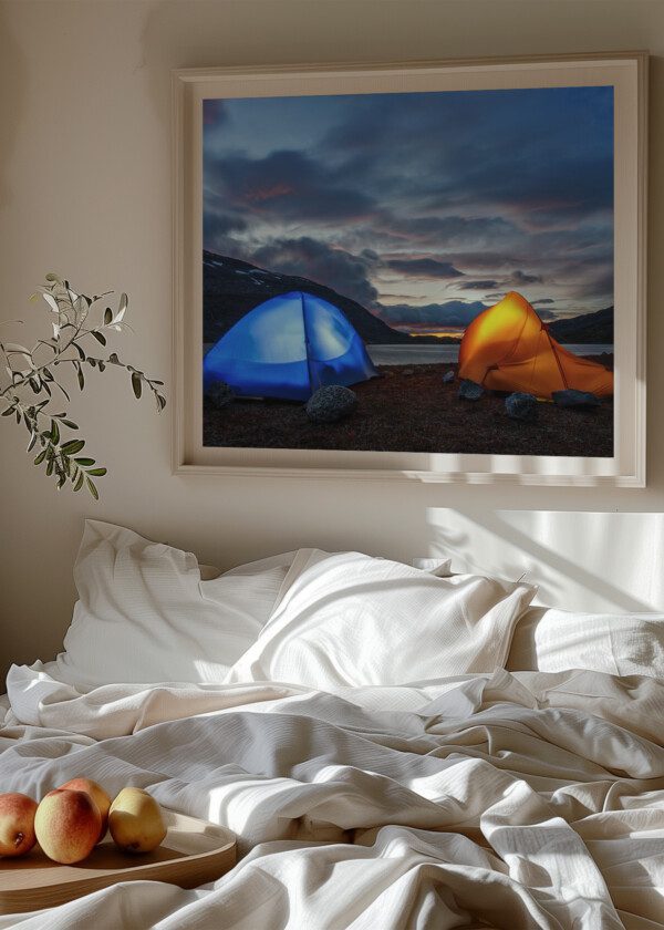 TENTS AT MOUNTAIN LAKE