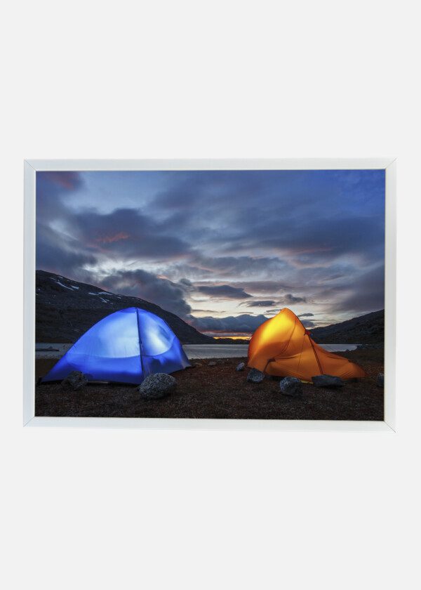 TENTS AT MOUNTAIN LAKE