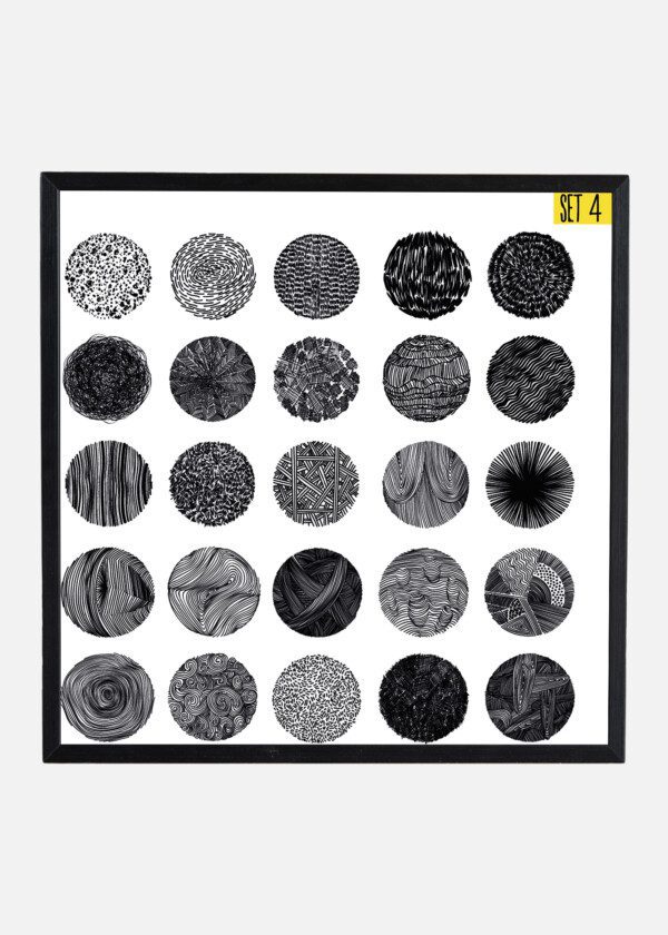 ILLUSTRATION. BLACK CIRCLES