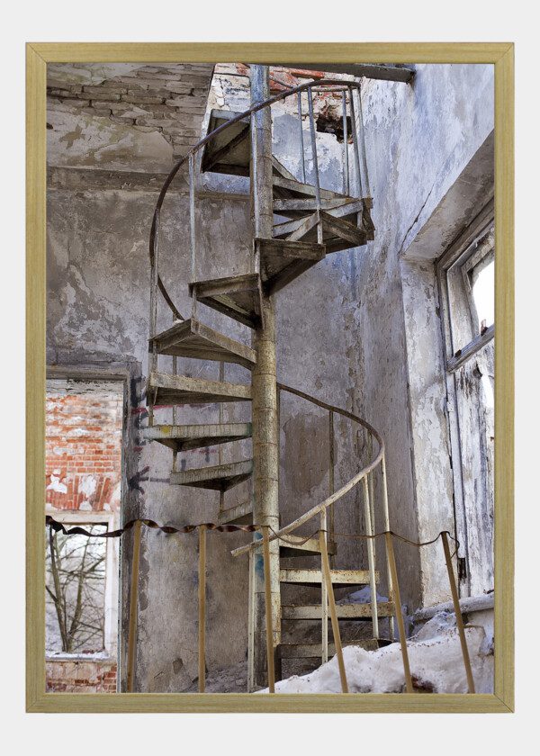 INDUSTRIAL SPIRAL STAIRWAY