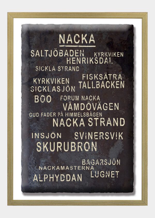 TEXT TAVLA NACKA RUSTY