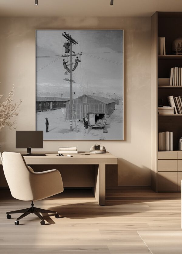 LINE CREW AT WORK IN MANZANAR 1943