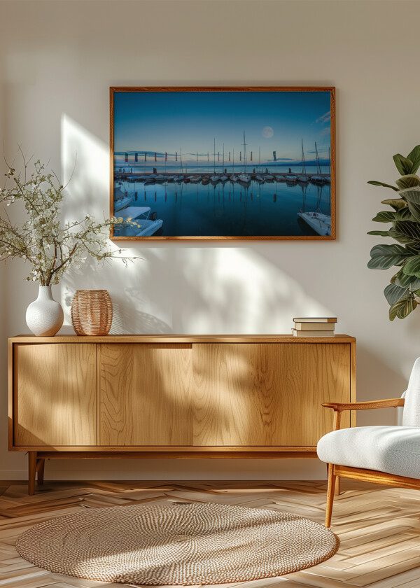 BOAT HARBOR IN THE EVENING