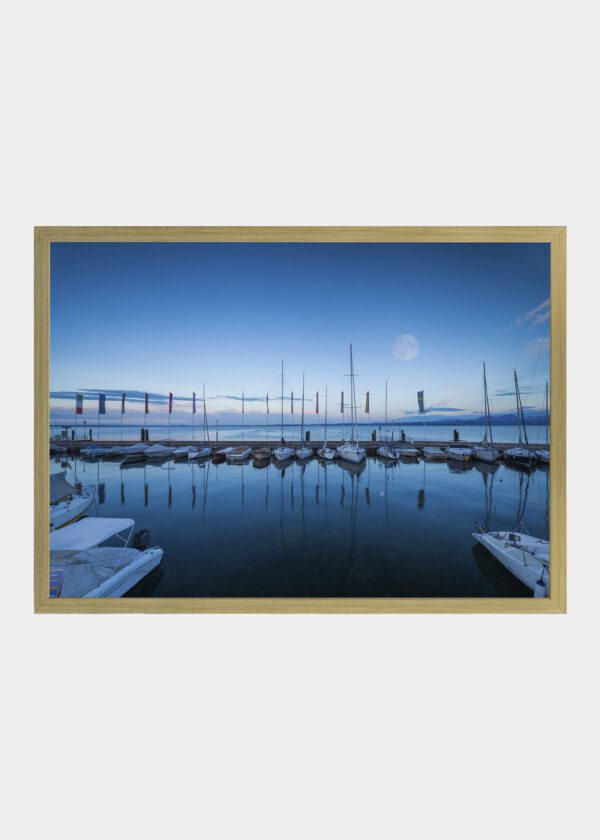 BOAT HARBOR IN THE EVENING