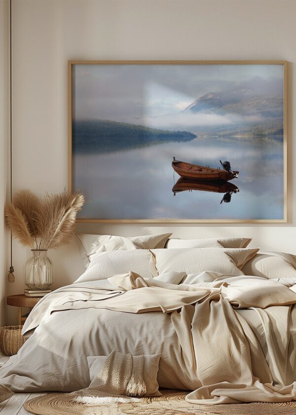 EKA IN AN ALPINE LAKE