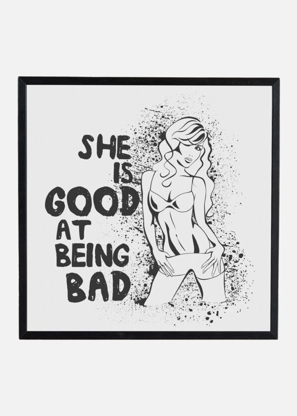 ILLUSTRATION. WOMAN IN LINGERIE