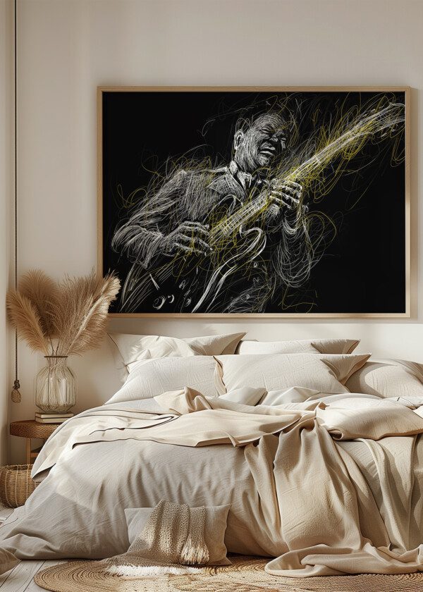 ILLUSTRATION. GUITAR PLAYER