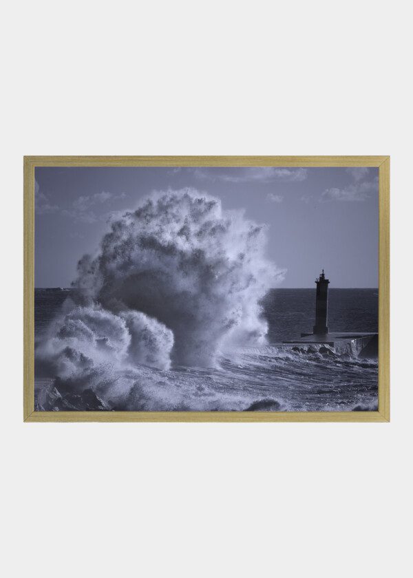 LIGHTHOUSE AND BIG WAVE