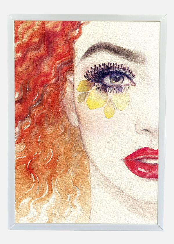 ILLUSTRATION. WOMAN FACE